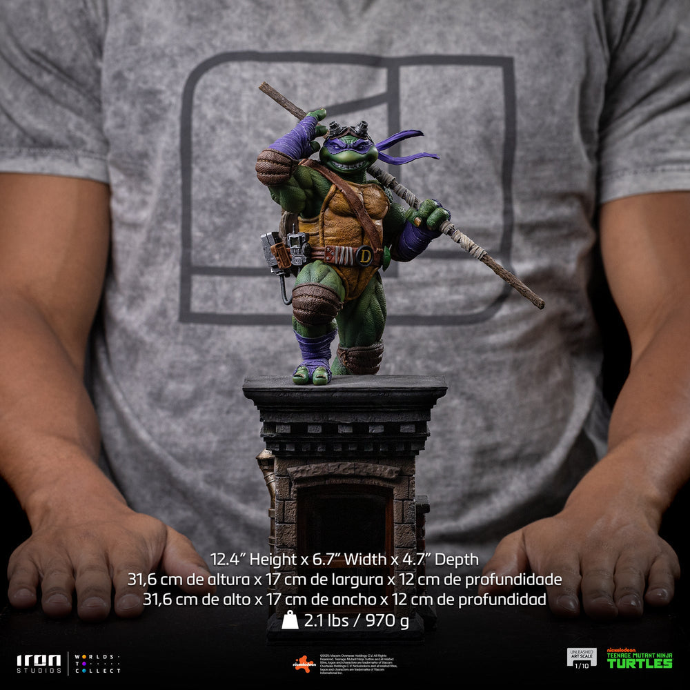 Pré-commande - Statue Donatello Unleashed - Teenage Mutant Ninja Turtles - Art Scale 1/10 - Iron Studios