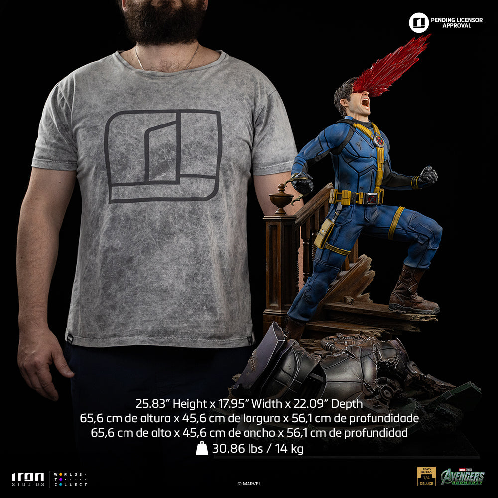 Pré-commande - Statue Cyclops Deluxe ver. - Avengers: Doomsday - Legacy Replica 1/4 - Iron Studios
