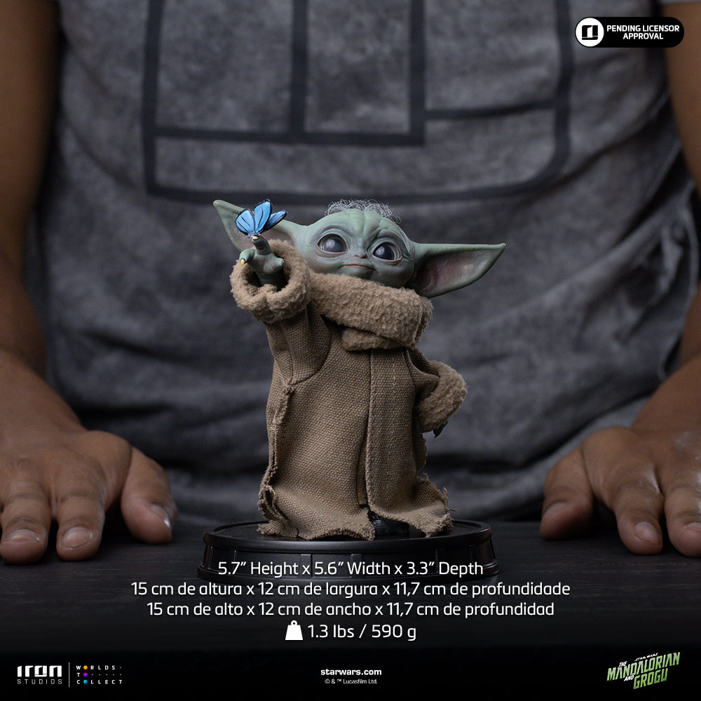 Statue Grogu Butterfly Wonder - Mandalorian and Grogu Movie - Grogu Collection - Iron Studios