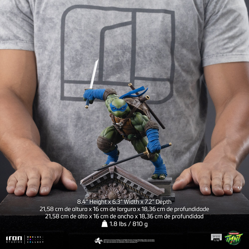 Pré-commande - Statue Leonardo Unleashed - Teenage Mutant Ninja Turtles - Art Scale 1/10 - Iron Studios