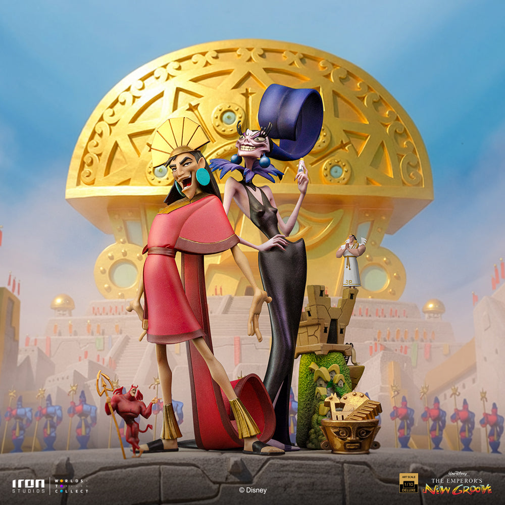 Pré-commande - Statue Kuzko and Yzma - The Emperor's New Groove - Deluxe Art Scale 1/10 - Iron Studios