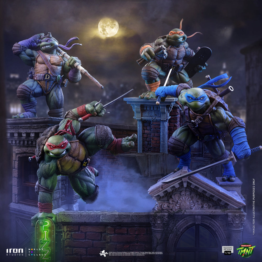 Pré-commande - Statue Leonardo Unleashed - Teenage Mutant Ninja Turtles - Art Scale 1/10 - Iron Studios