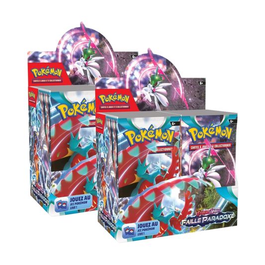 Lot de 2 Boites de 36 boosters Pokémon Faille Paradoxe EV4