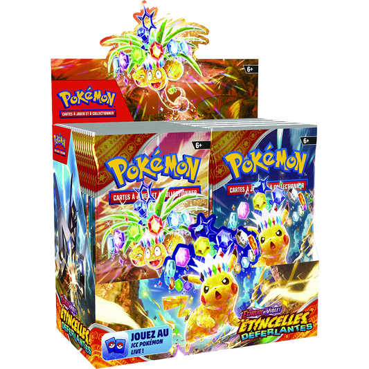 Boite de 36 boosters Pokémon Étincelles Déferlantes EV8