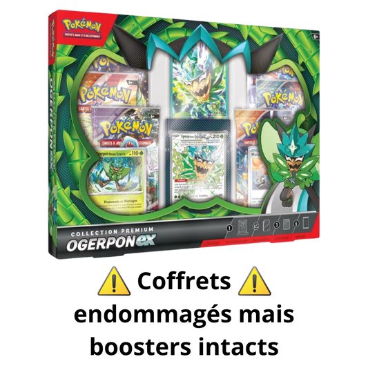 Coffret Premium Pokémon Ogerpon Ex endommagé - Français
