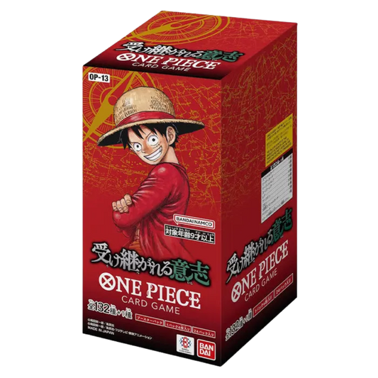One Piece CG - Case de 12 boîtes de 24 Boosters - OP13 Carrying On His Will - Japonais