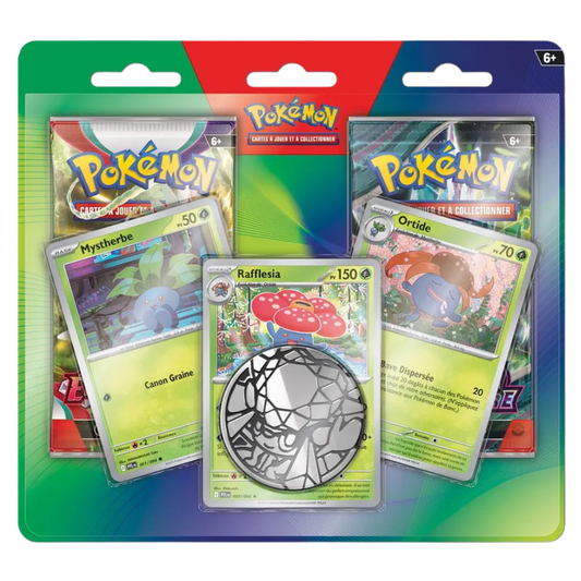 Duopack Pokémon Mars 2026 – Mystherbe / Ortide / Rafflésia