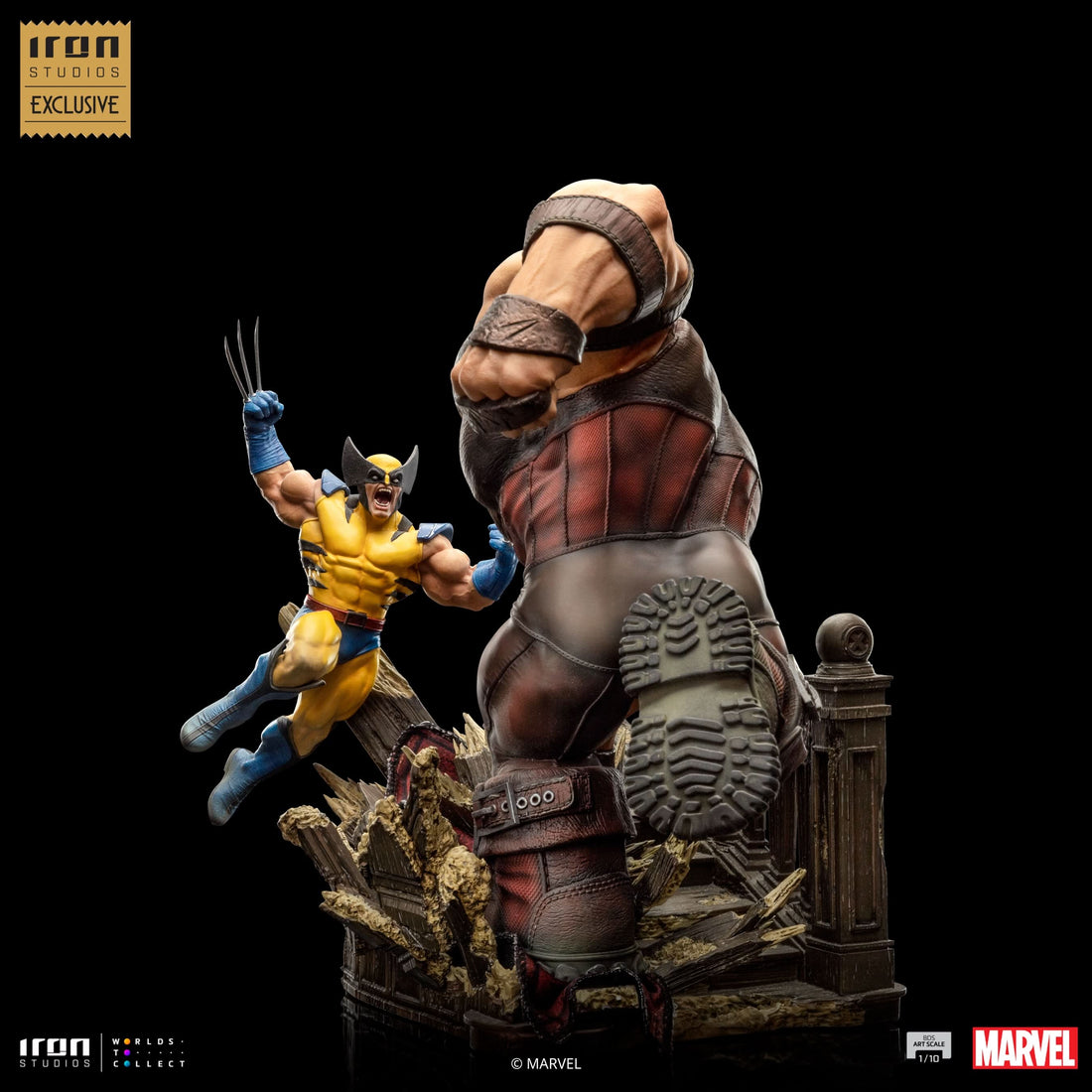 Wolverine contre Juggernaut - X-Men - Échelle artistique 1/10 - Iron Studios