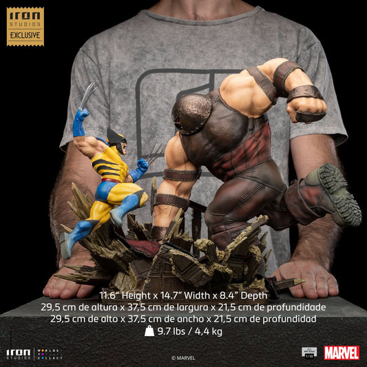 Wolverine contre Juggernaut - X-Men - Échelle artistique 1/10 - Iron Studios
