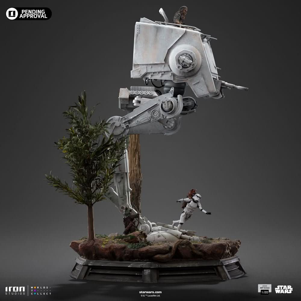 Statue AT-ST and Chewbacca - Star Wars - Demi Art Scale 1/20 - Iron Studios