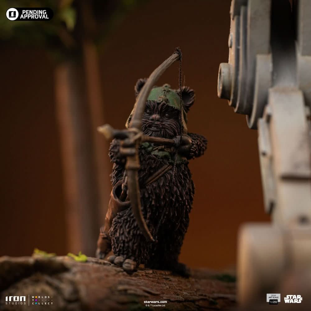 Statue AT-ST and Chewbacca - Star Wars - Demi Art Scale 1/20 - Iron Studios