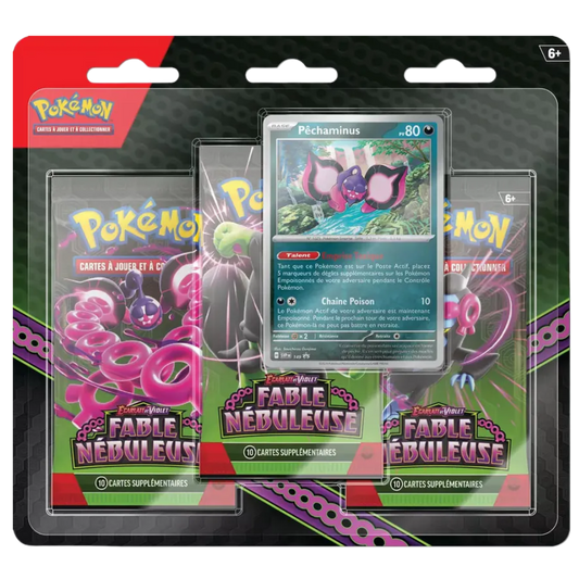 Tripack Pokémon EV6.5 Fable Nébuleuse
