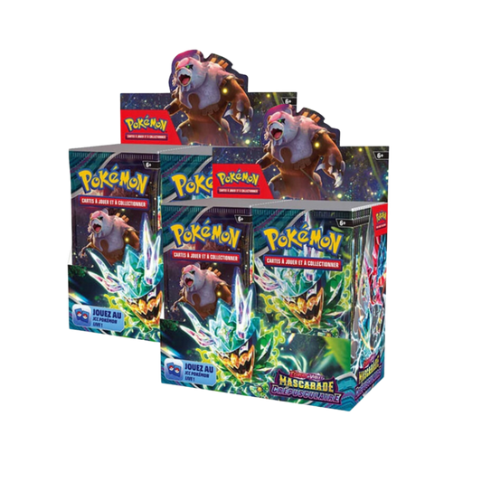 Lot de 2 Boites de 36 boosters Pokémon Mascarade Crépusculaire EV6